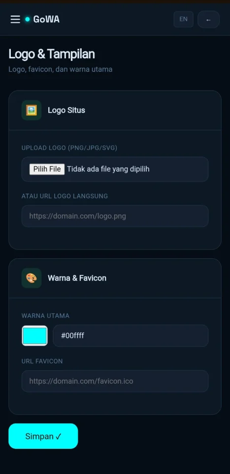 GoWA WhatsApp Link Generator SaaS PHP Script | Multi-Language, Multi-Payment, Admin Panel — screenshot 5