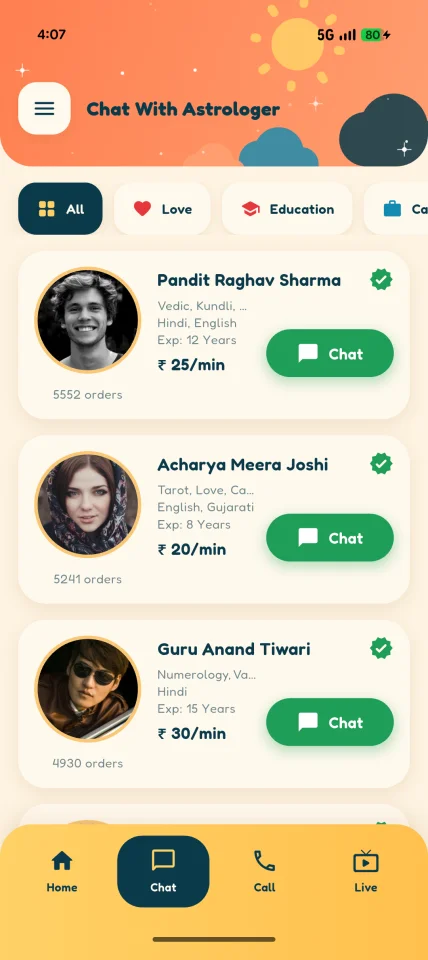 AstroGuruGyan: Astrology Consultation Platform (Flutter, 2 Apps) — screenshot 9