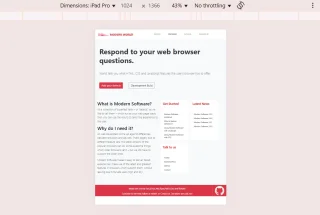 Webpage - Desktop and Mobile View