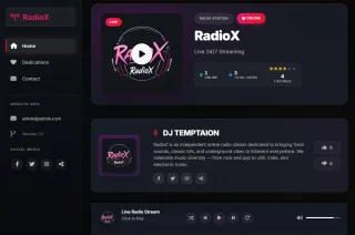 RadioX - Radio Streaming App