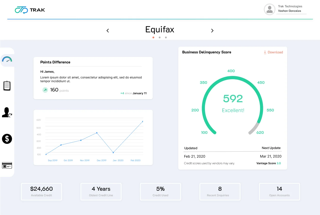 Business Credit Monitoring Template — screenshot 1