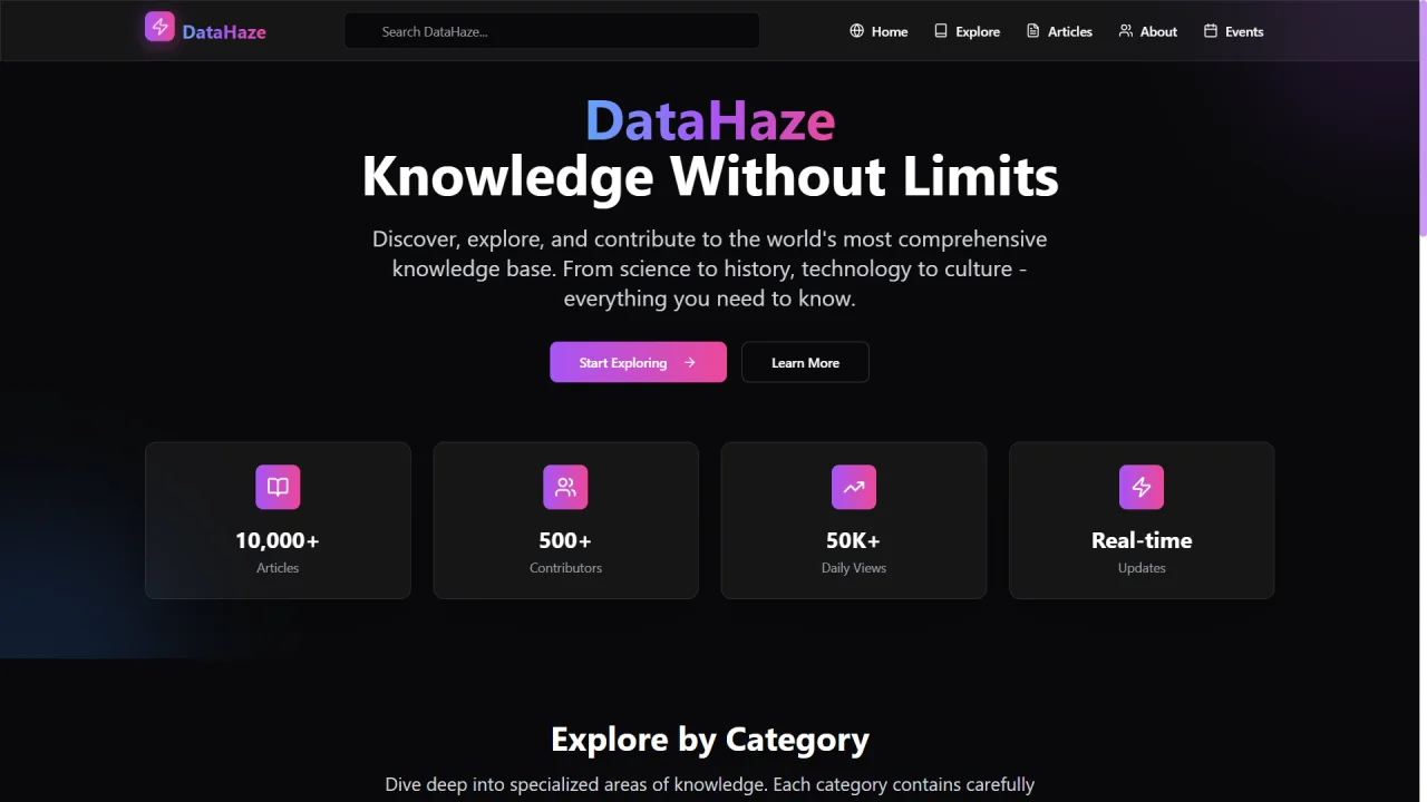 DataHaze - Aesthetic-Wikipedia-Frontend — screenshot 1