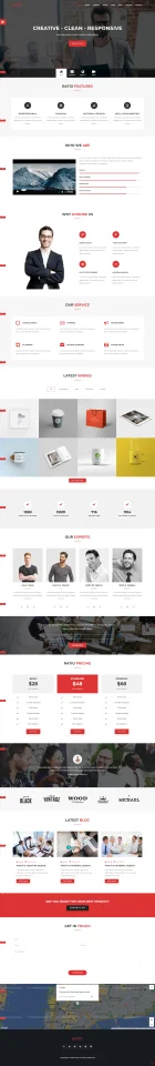 Ratio Digital Agency Website Template — screenshot 1