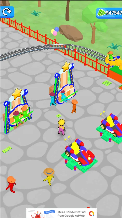 Awesome Park Idle Game 3D Unity Source Code — screenshot 2