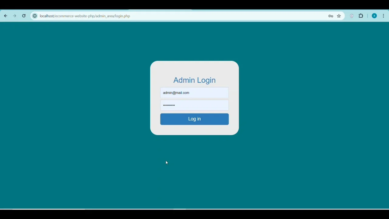 Complete E-Commerce Website in PHP and MySQL — screenshot 4