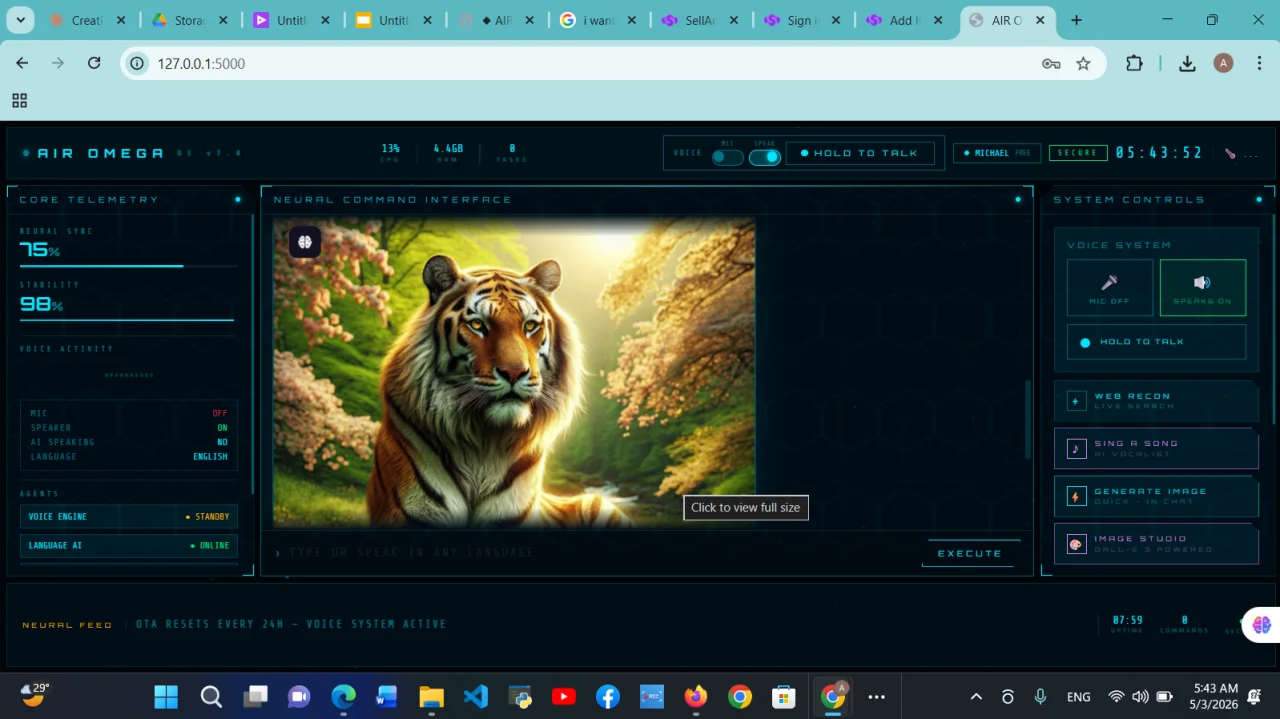 A.I.R. Omega OS — screenshot 2