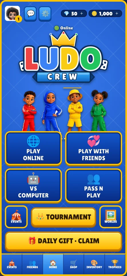 Ludo Crew Branded Offline Ludo Game & Installable PWA | HTML, CSS, JavaScript Source Code — screenshot 3