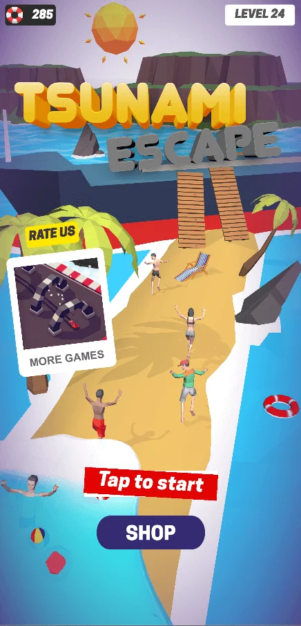 Tsunami Escape: Original Game — screenshot 2