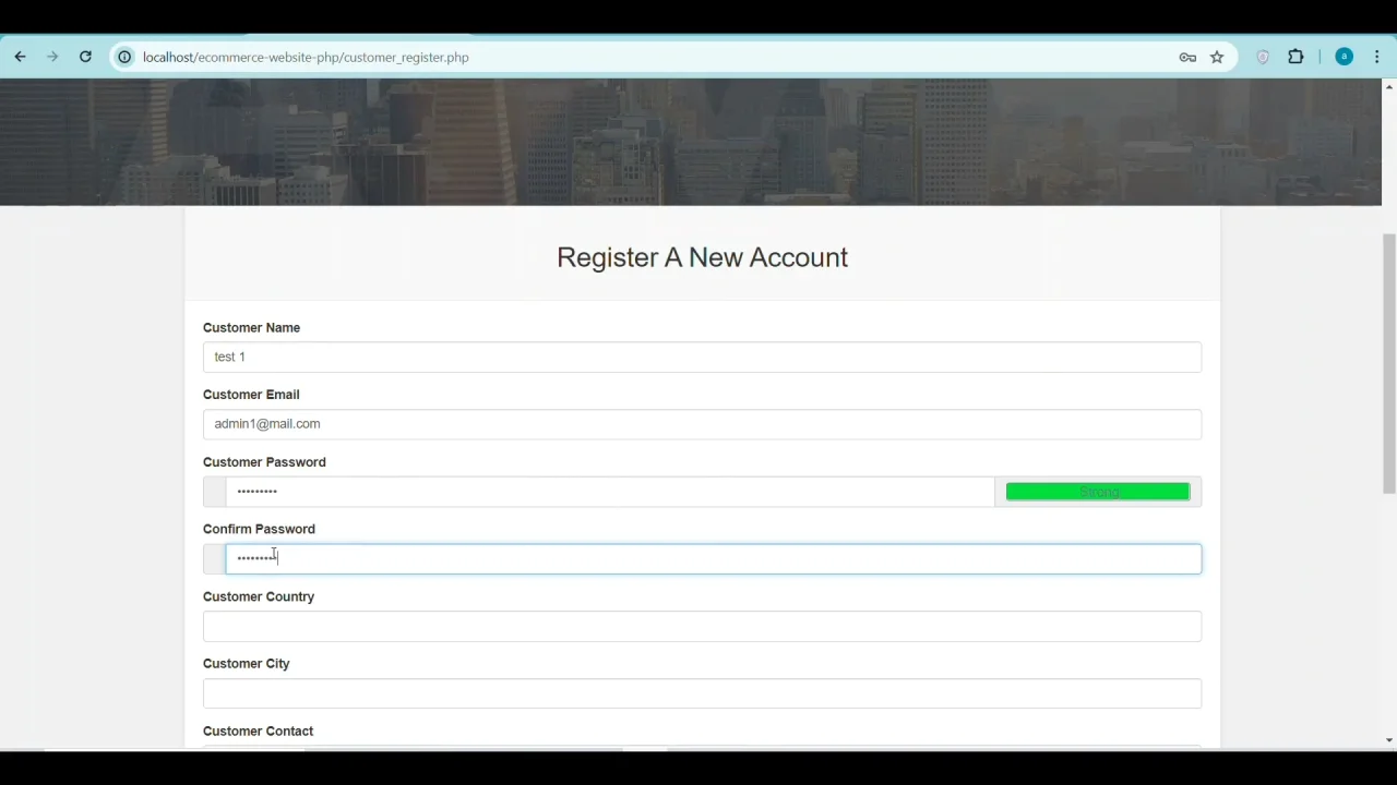 Complete E-Commerce Website in PHP and MySQL — screenshot 3