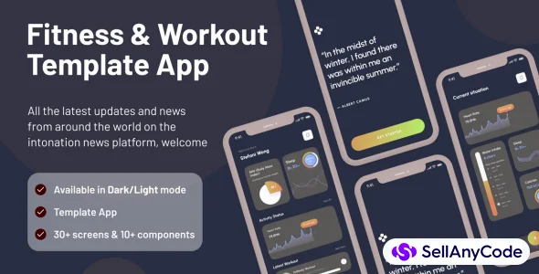 Fitness & Workout Template Flutter App