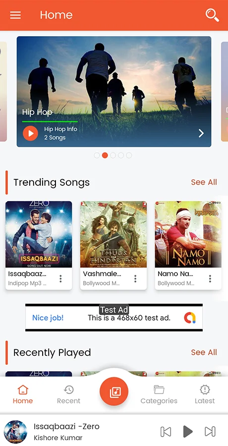 Android Music Player - Online MP3 (Songs) App — screenshot 2