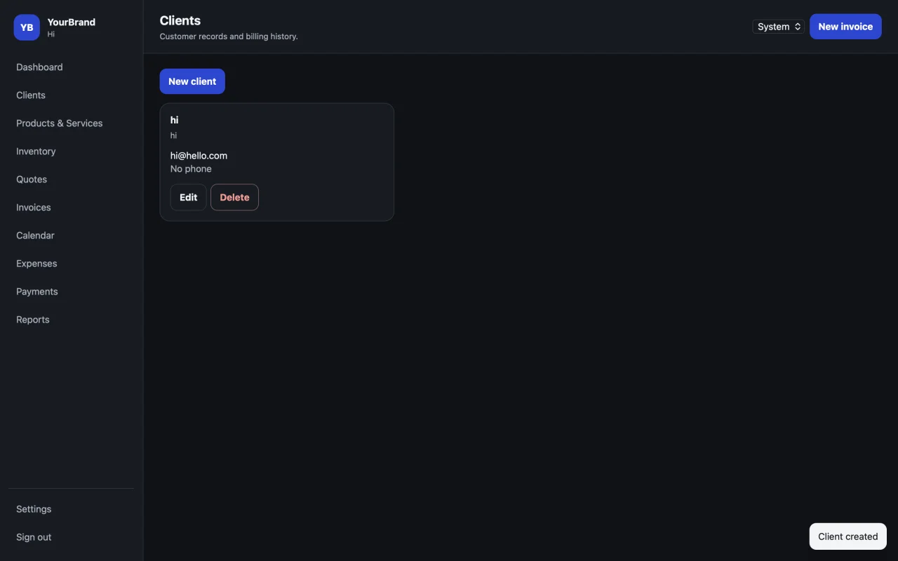 All-in-One Small Business SaaS Platform Invoicing, Quotes, Inventory, Scheduling & Reports | White-Label Source Code — screenshot 3