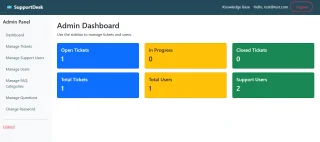 Ultimate PHP Ticket Support System with Admin & User Dashboards