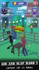 Slap Cartoon Cat Champ