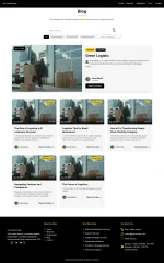 React-Based Logistics Website with Blog and Forms.