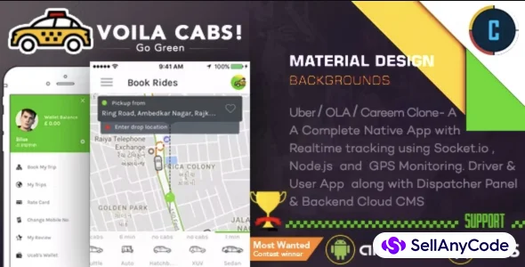 Taxi Booking App a Complete Clone of UBER with User