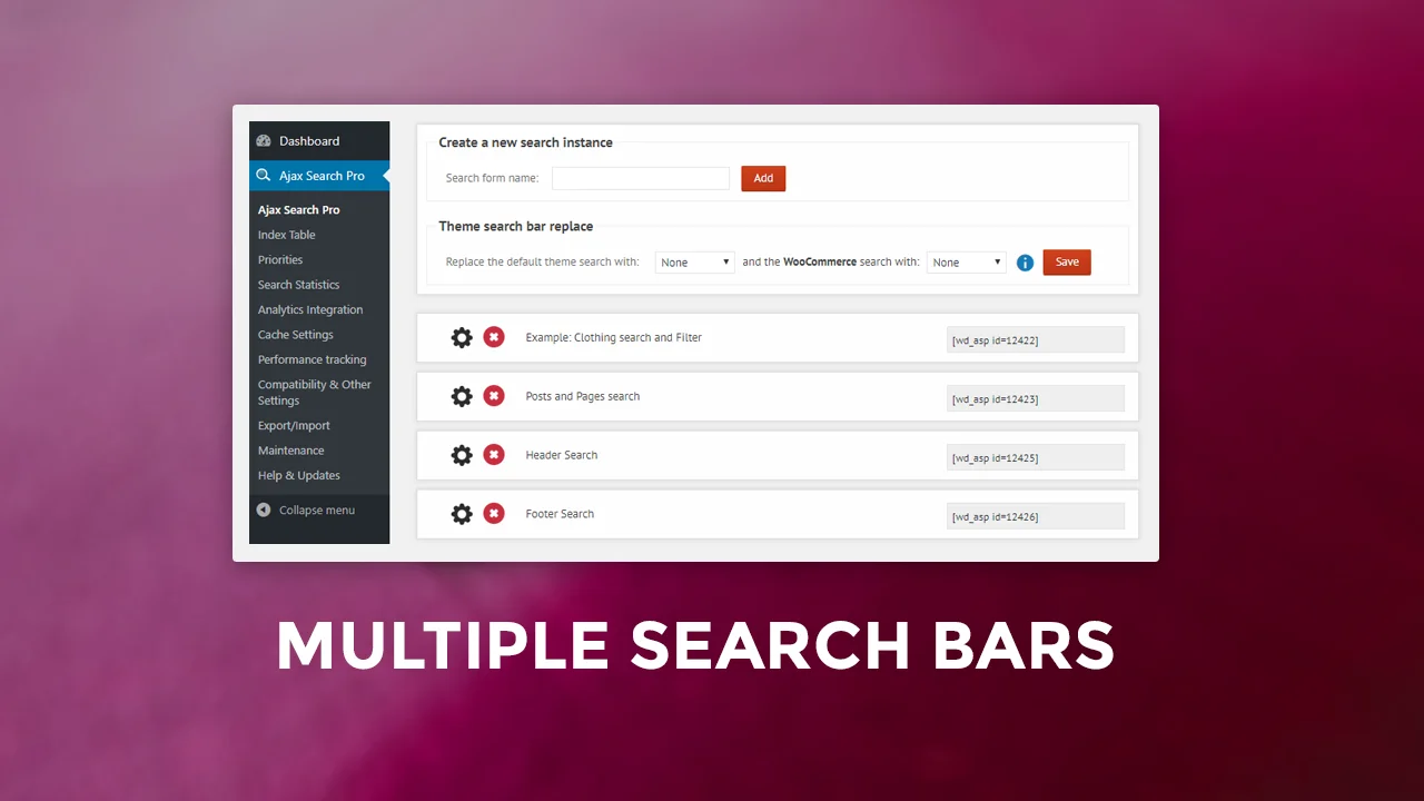 AJAX Search Pro - Live WordPress Search & Filter Plugin — screenshot 1