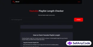 YouTube Playlist Length Checker Website Script