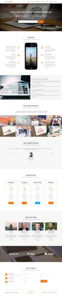Confidence Digital Agency Website HTML Template — screenshot 1