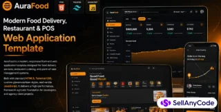 AuraFood - Restaurant & Food Delivery Web UI Kit