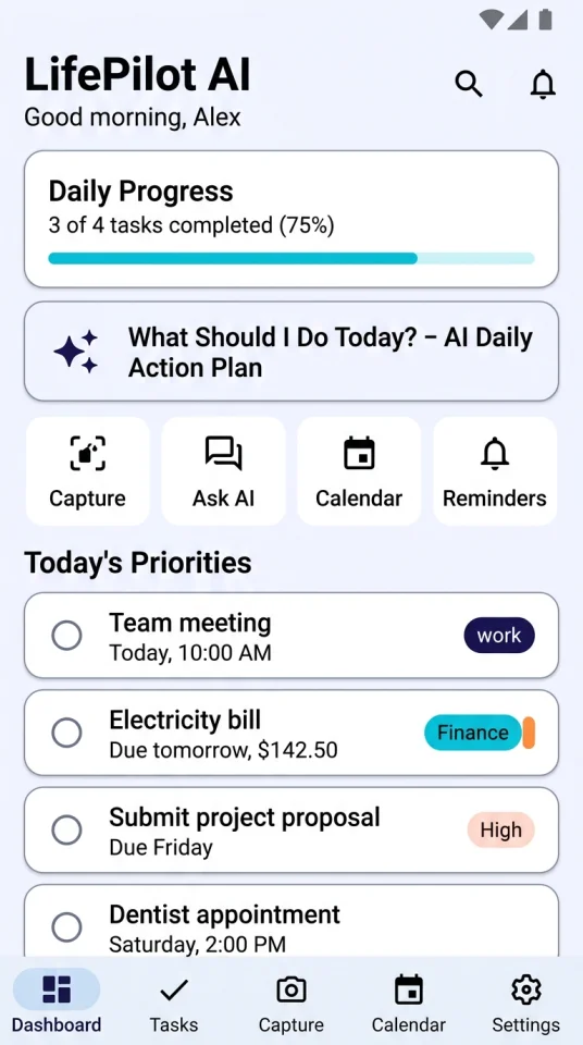 LifePilot AI — screenshot 2
