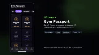 LiftLegacy React Native Fitness Tracker App MVP