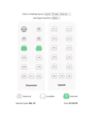 React Seat Map Picker