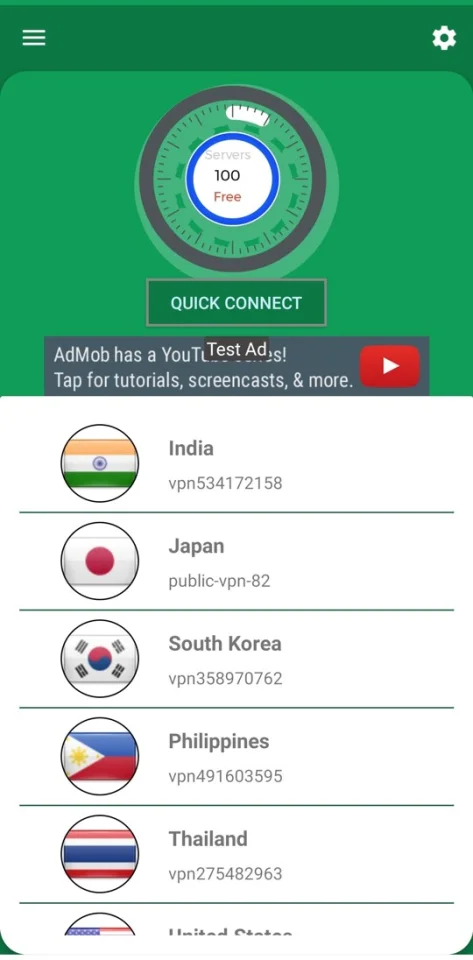 eVPN - Free Ultimate VPN | Android VPN, Billing, Phone Booster, AdMob / Push Notification — screenshot 1