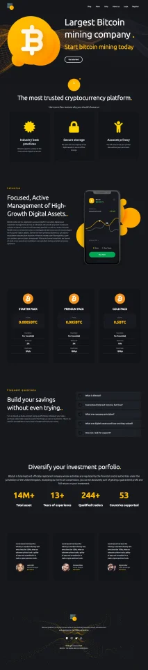 Advanced Bitcoin Mining Platform — screenshot 1