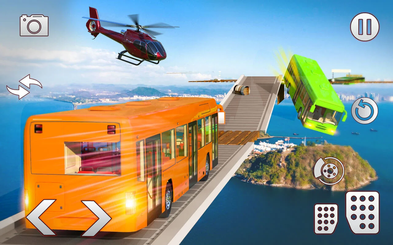 Impossible Advance Bus Driving Crazy Mega Stunt — screenshot 4