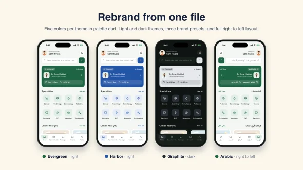 Clinica - Doctor Appointment UI Kit for Flutter — screenshot 4