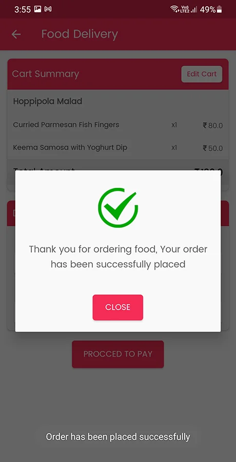 Viavi Food Delivery Android App — screenshot 5