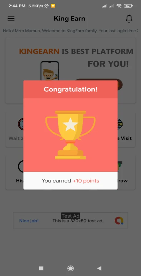 KingEarn - Android Rewards Earning App with Admin App — screenshot 3