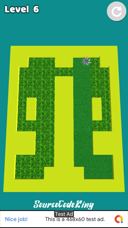 Grass Cutter Unity Source Code (AdMob + Unity Ads) — screenshot 1