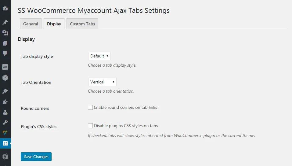 SS WooCommerce Myaccount AJAX Tabs — screenshot 2