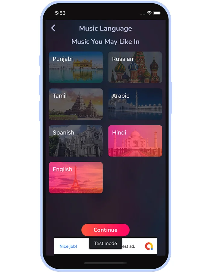 Musioo – Online Music Streaming Platform Flutter App with AdMob Ads — screenshot 3