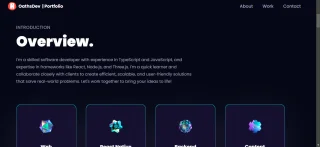 3D Modern Portfolio Web