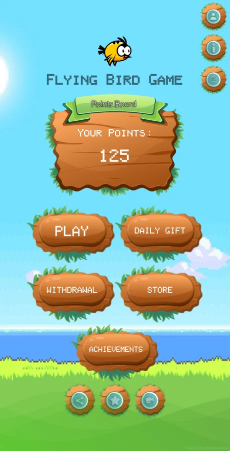 Flying Bird Game - Play to Earn Bitcoin with Admin Panel and AdMob — screenshot 1