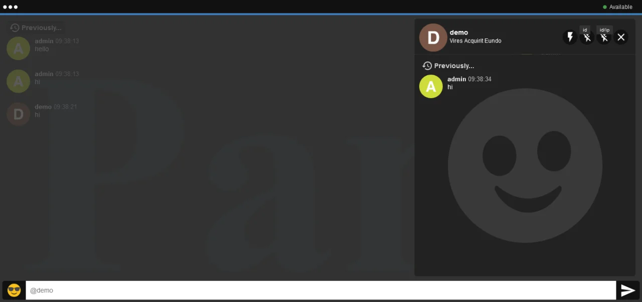 Live Group Chat Room Web Script — screenshot 2