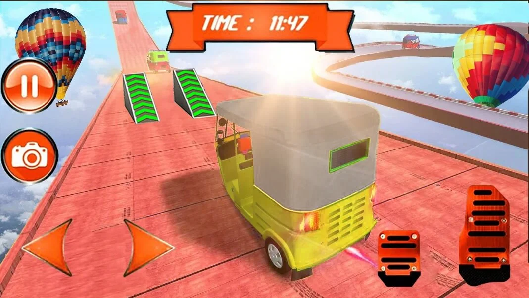 Tuk Tuk Auto Rickshaw Mega Ramp Stunt Impossible Track 64 Bit — screenshot 2