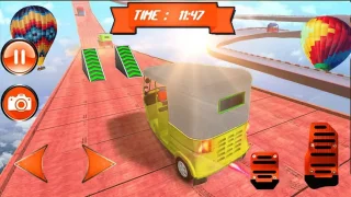 Tuk Tuk Auto Rickshaw Mega Ramp Stunt Impossible Track 64 Bit