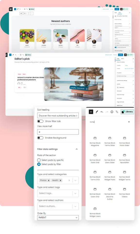 Ncmaz - Blog Magazine WordPress Theme — screenshot 1