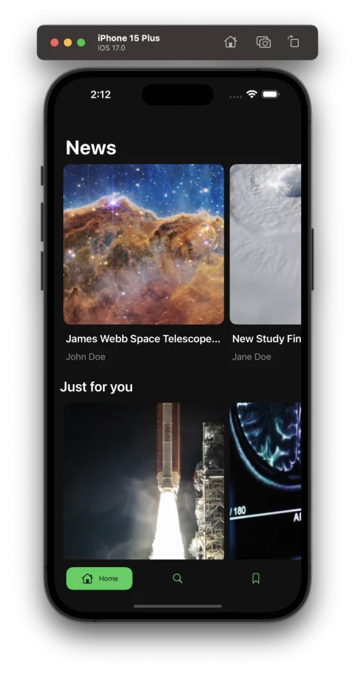 News App Template — screenshot 1