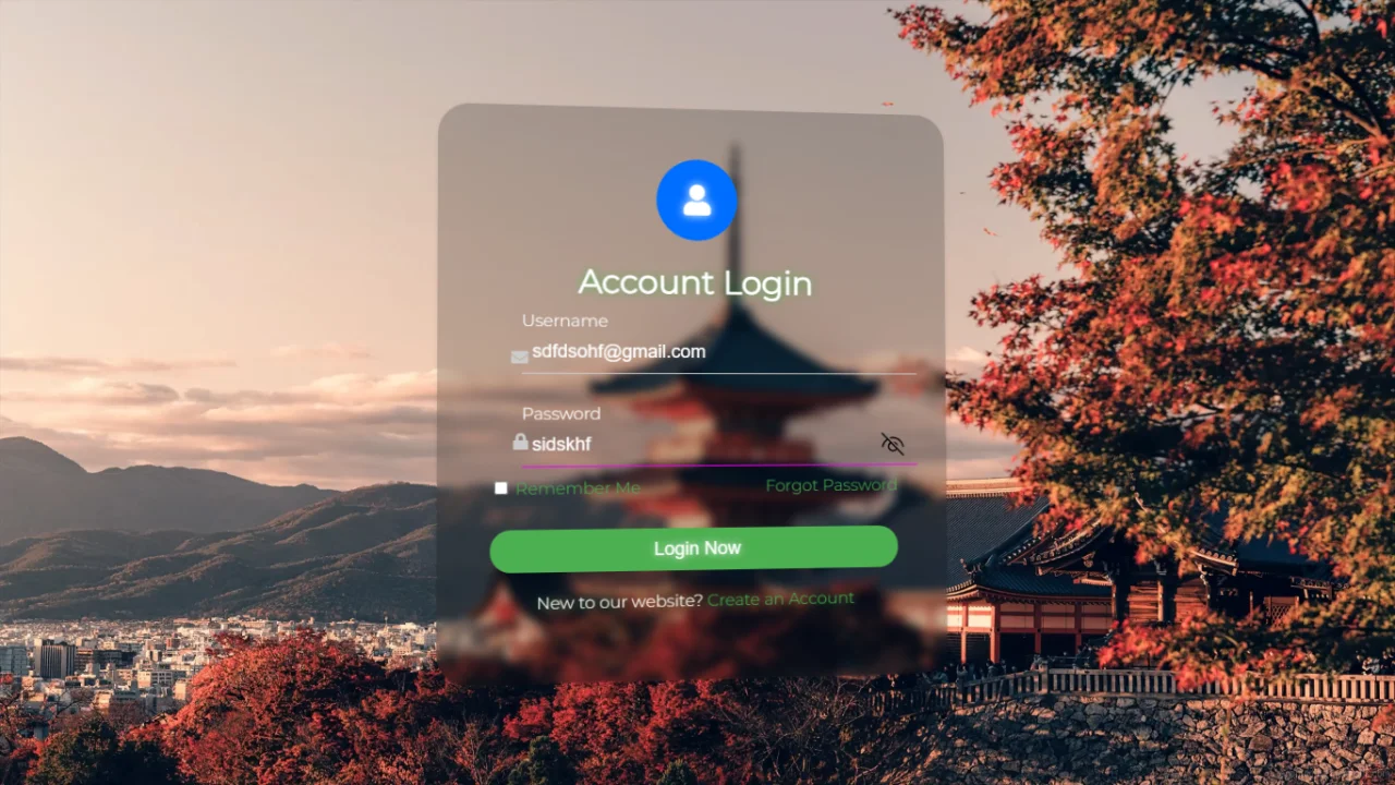 Modern Login/Sign Up Page Template Code — screenshot 2