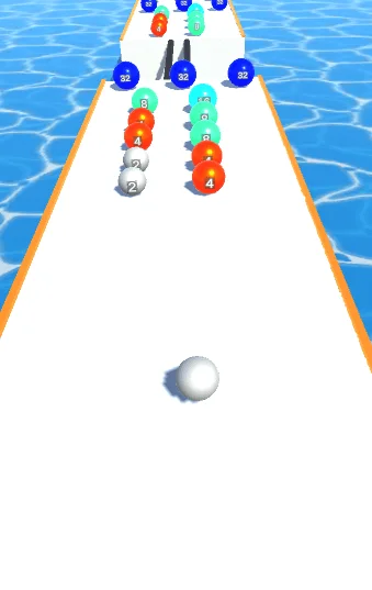 Rainbow Ball Runner 2048 — screenshot 3