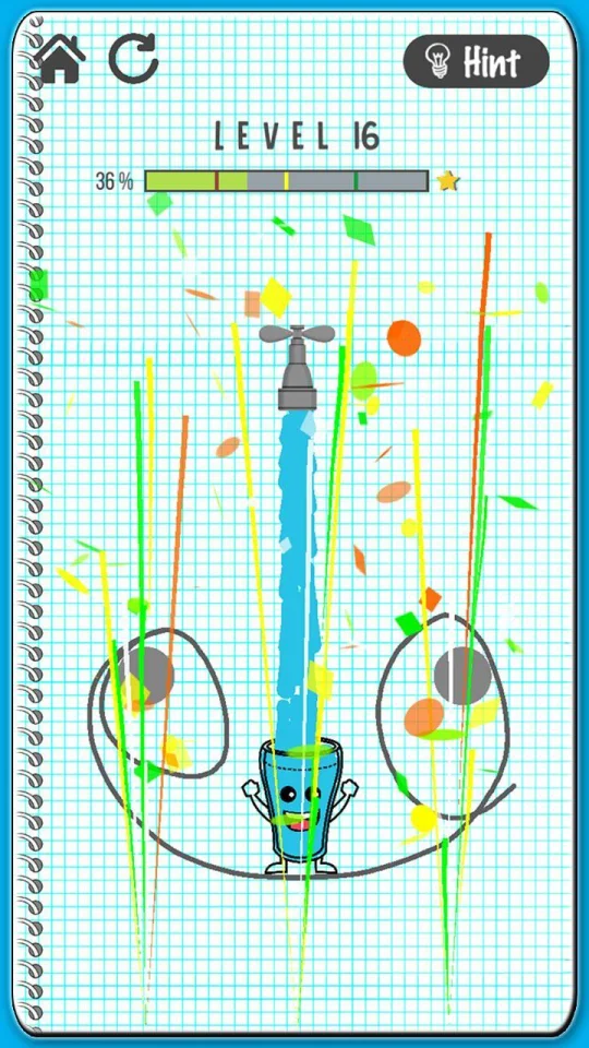 New Draw Water to Happy Glass 500 Levels — screenshot 4