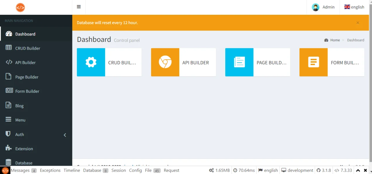 Cicool V3.3.1 - PAGE, FORM, REST API and CRUD Generator — screenshot 8