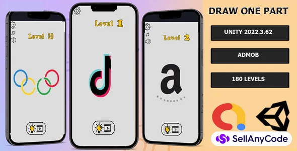 Draw One Part Game-Complete Unity Template| AdMob