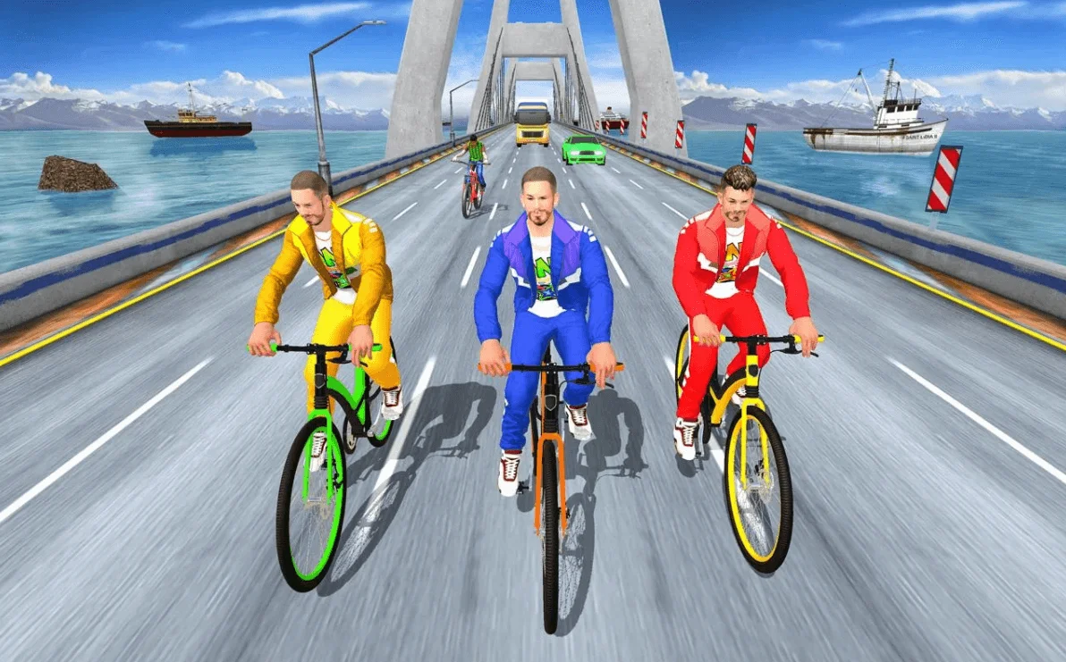 Real Bike Cycle Racing 3D: BMX Bicycle Rider Games — screenshot 1