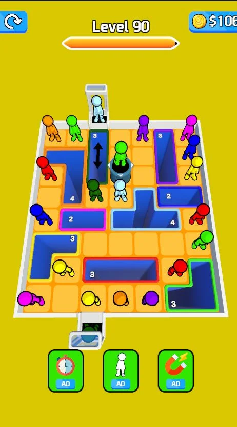 Drop People 3D Hole Puzzle Game Unity Source Code — screenshot 3